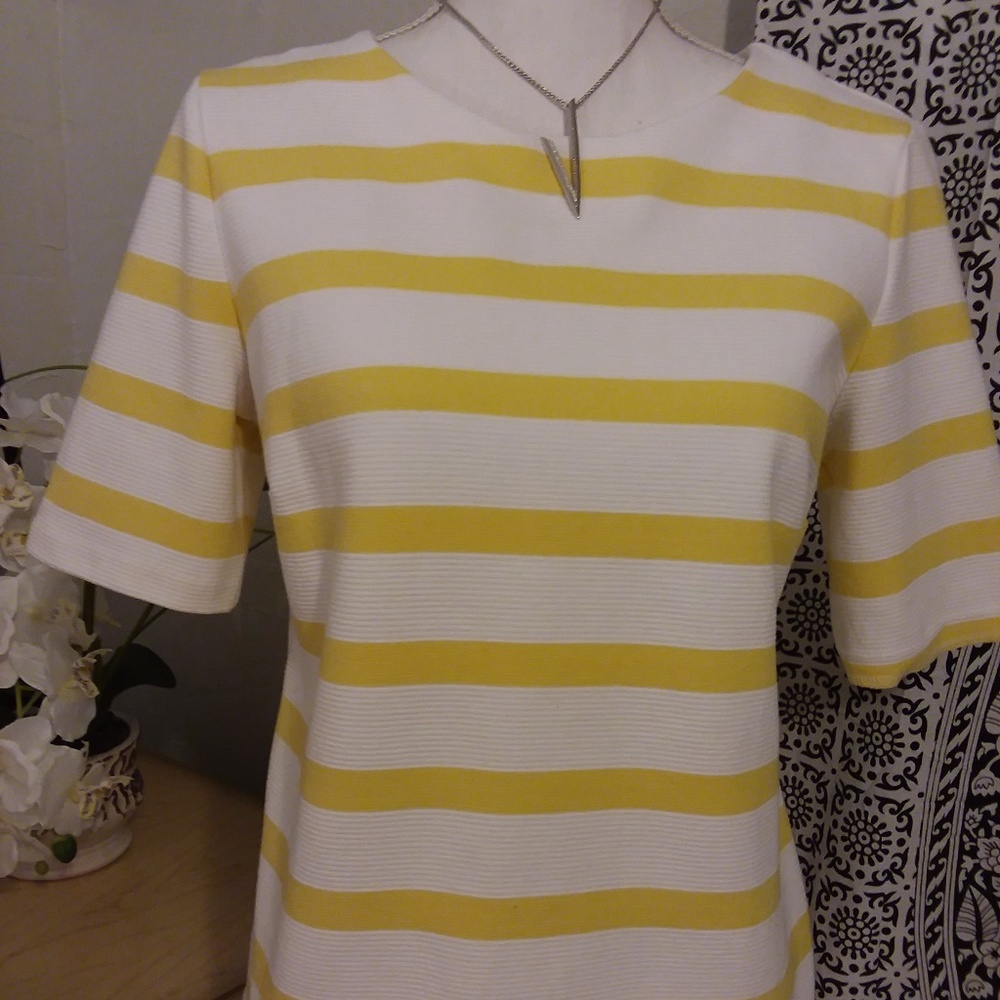 Striped Talbots shirt medium half sleeve shirt